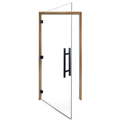 PROSAUNAS Clear ADA Glass Sauna Door 36x81 - Prehung ADA Clear Glass Sauna Door, Thermo-Aspen — view 2