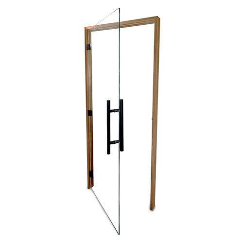 PROSAUNAS Clear ADA Glass Sauna Door 36x81 - Prehung ADA Clear Glass Sauna Door, Thermo-Aspen — view 3