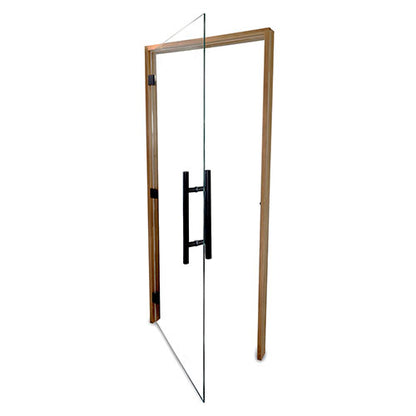 PROSAUNAS Clear ADA Glass Sauna Door 36x81 - Prehung ADA Clear Glass Sauna Door, Thermo-Aspen — view 3