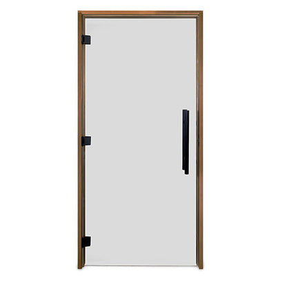 PROSAUNAS Tinted ADA Glass Sauna Door 36x81 - Prehung ADA Tinted Glass Sauna Door, Thermo-Aspen
