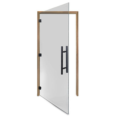 PROSAUNAS Tinted ADA Glass Sauna Door 36x81 - Prehung ADA Tinted Glass Sauna Door, Thermo-Aspen — view 2