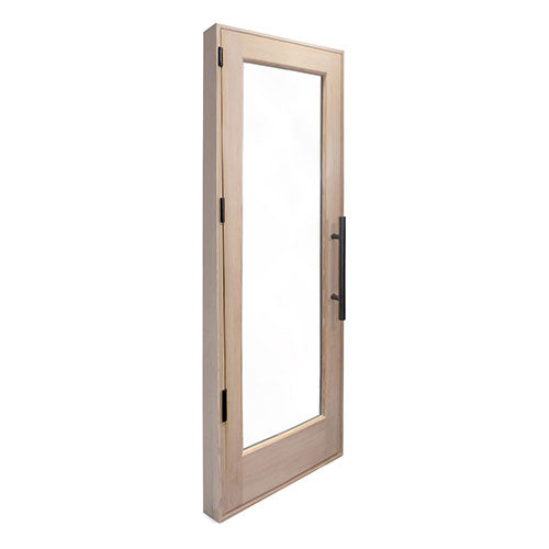 PROSAUNAS Solid Wood Sauna Door with Insulated Glass, 24" x 80" - Douglas Fir Sauna Door, Hemlock Jamb, Dual-Pane Insulated Glass — view 3