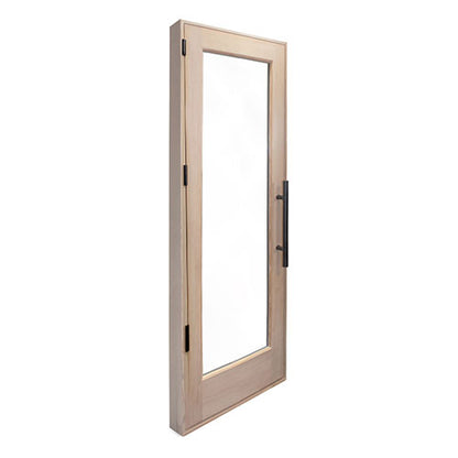 PROSAUNAS Solid Wood Sauna Door with Insulated Glass, 24" x 80" - Douglas Fir Sauna Door, Hemlock Jamb, Dual-Pane Insulated Glass — view 3