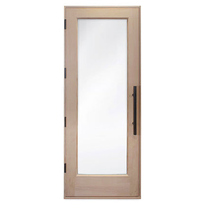 PROSAUNAS Solid Wood Sauna Door with Insulated Glass, 30" x 80" - Douglas Fir Sauna Door, Hemlock Jamb, Dual-Pane Insulated Glass — view 2