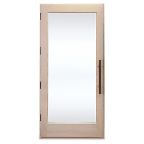 PROSAUNAS Solid Wood ADA Sauna Door with Insulated Glass, 36" x 80" - Douglas Fir ADA Sauna Door, Hemlock Jamb, Dual-Pane Insulated Glass — view 2