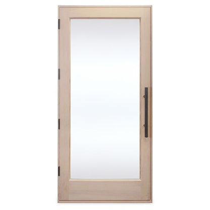 PROSAUNAS Solid Wood ADA Sauna Door with Insulated Glass, 36" x 80" - Douglas Fir ADA Sauna Door, Hemlock Jamb, Dual-Pane Insulated Glass — view 2