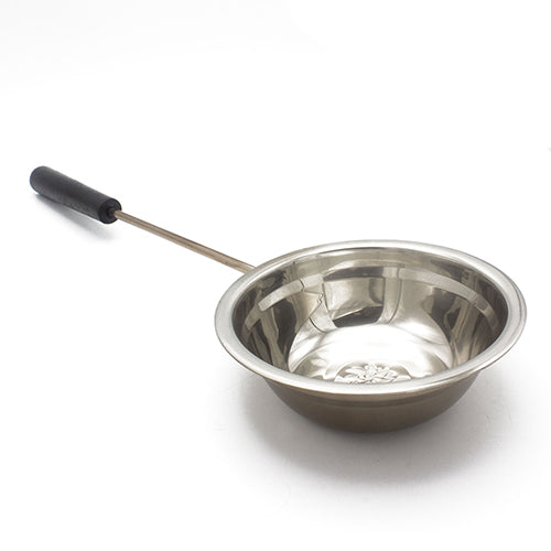 PROSAUNAS Stainless Sauna Pail w/ Ladle - Stainless Steel 1-Gal Sauna Pail w/ Bentwood Handle and Ladle — view 3