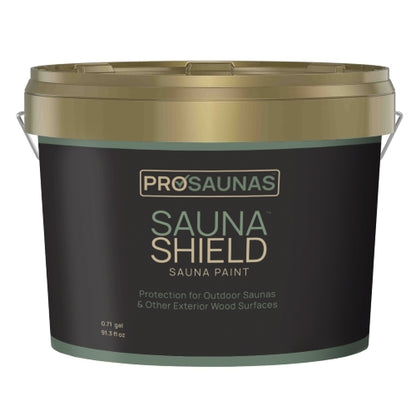 PROSAUNAS Sauna Paint - Sauna Paint for Exterior Sauna Wood Surfaces, 2.7L