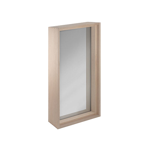 PROSAUNAS Framed Dual Pane Glass Sauna Window, 16" x 30" - Hemlock Tempered Dual Pane Tinted Glass Sauna Window with Hemlock Jamb