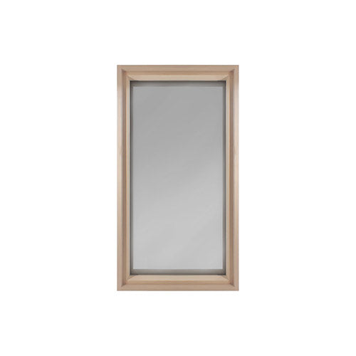 PROSAUNAS Framed Dual Pane Glass Sauna Window, 16" x 30" - Hemlock Tempered Dual Pane Tinted Glass Sauna Window with Hemlock Jamb — view 2