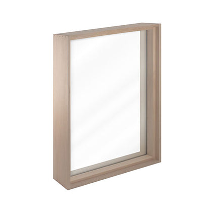 PROSAUNAS Framed Dual Pane Clear Glass Sauna Window, 24" x 36" - Hemlock Tempered Dual Pane Glass Sauna Window with Hemlock Jamb