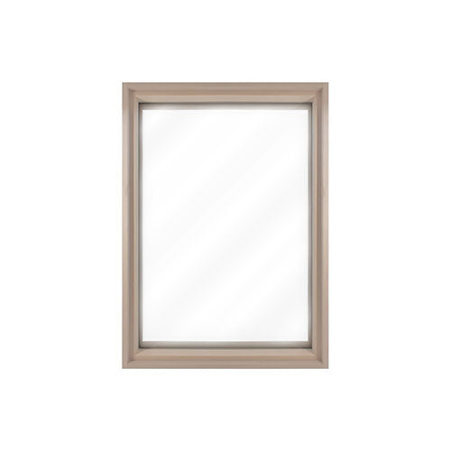 PROSAUNAS Framed Dual Pane Clear Glass Sauna Window, 24" x 36" - Hemlock Tempered Dual Pane Glass Sauna Window with Hemlock Jamb — view 2