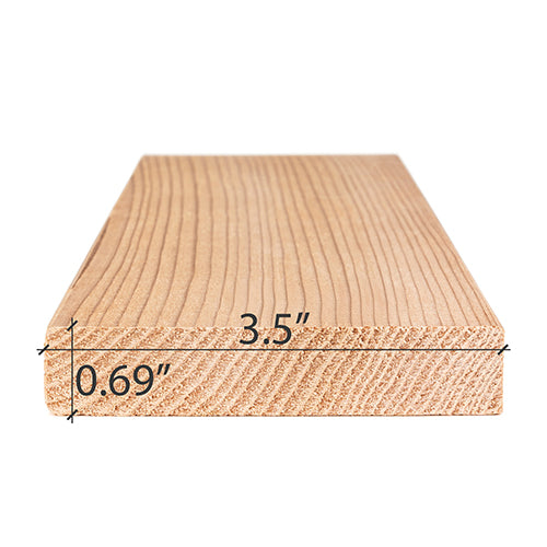 PROSAUNAS Cedar 1x4 VG S4SEE - Sauna Wood, Vertical Grain, Smooth 4 Sides Eased Edges, Bench Material — view 4