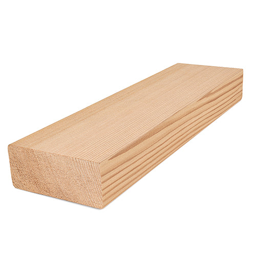 PROSAUNAS Cedar 2x4 VG S4SEE - Sauna Wood, Vertical Grain, Clear Grade A+, Smooth 4 Sides Eased Edges, Bench Material