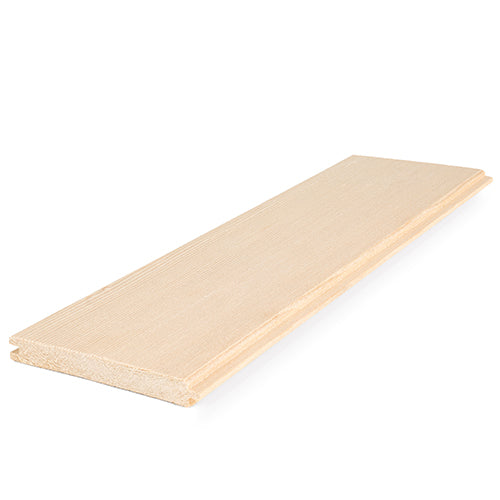 PROSAUNAS Hemlock 1/2x4 VG T&G V2E - Sauna Wood, Vertical Grain, Clear Grade A+, Tongue & Groove, V-Joint on 2 Edges of the Smooth Face, Wall Material