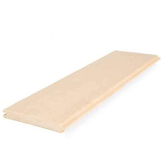 PROSAUNAS Hemlock 1/2x4 VG T&G V2E - Sauna Wood, Vertical Grain, Clear Grade A+, Tongue & Groove, V-Joint on 2 Edges of the Smooth Face, Wall Material