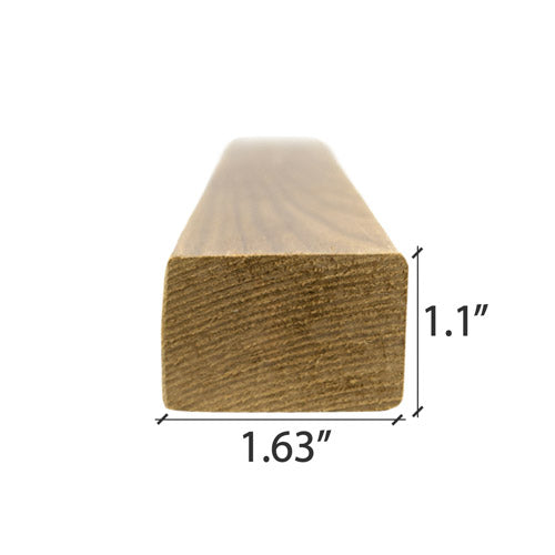 PROSAUNAS Thermo-Aspen 2x2 (28mm x 42mm) S4SEE SHP - Sauna Wood, Smooth 4 Sides, Eased Edges, Trim Moulding, SHP Profile — view 3
