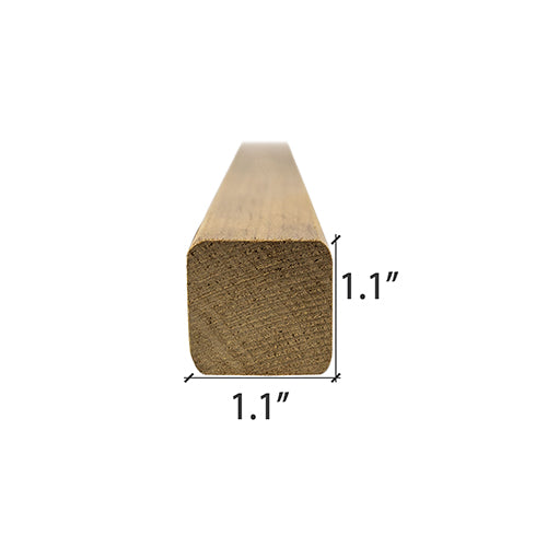 PROSAUNAS Thermo-Aspen 2x2 (28mm x 28mm) S4SEE SHP - Sauna Wood, Smooth 4 Sides, Eased Edges, Trim Moulding, SHP Profile — view 3