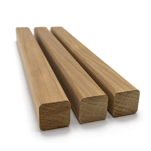 PROSAUNAS Thermo-Aspen 2x2 (28mm x 28mm) S4SEE SHP - Sauna Wood, Smooth 4 Sides, Eased Edges, Trim Moulding, SHP Profile — view 5