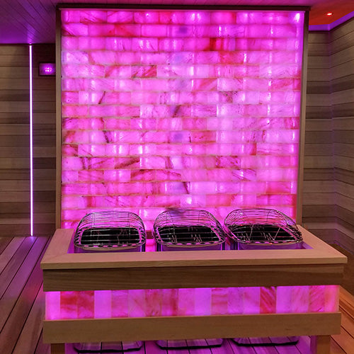 PROSAUNAS Himalayan Salt Wall - Customizable Himalayan Salt Sauna Wall Kit — view 4