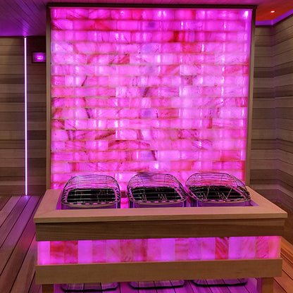 PROSAUNAS Himalayan Salt Wall - Customizable Himalayan Salt Sauna Wall Kit — view 4