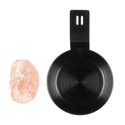 Rento Gift Set - Salt Cup - Sauna Gift Set, Himalayan Salt Stone with Aluminum Cup — view 3