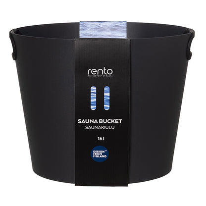 Rento Large Bucket - Sauna Bucket, Silicone Handles, Dark Grey Aluminum, 16L — view 5