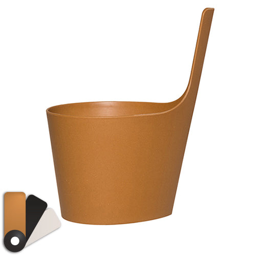 Rento Pisara Straight Handle Sauna Bucket - Sauna Bucket, Straight Handle, Recyclable Biocomposite, 5 Liters