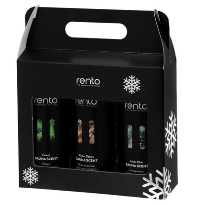 Rento Gift Set - Sauna Scent - Limited Edition Gift Set, Sauna Scent 3 x 400mL