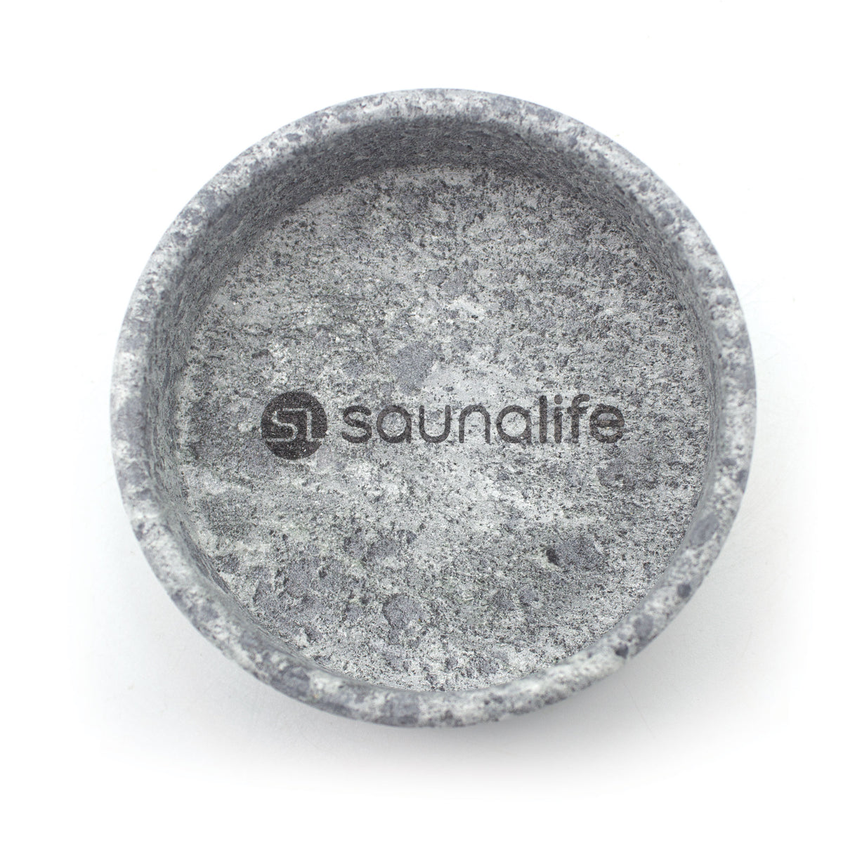 SaunaLife Coaster and Aroma Tray - Drink Holder and Scent Reservoir, Carved Soapstone