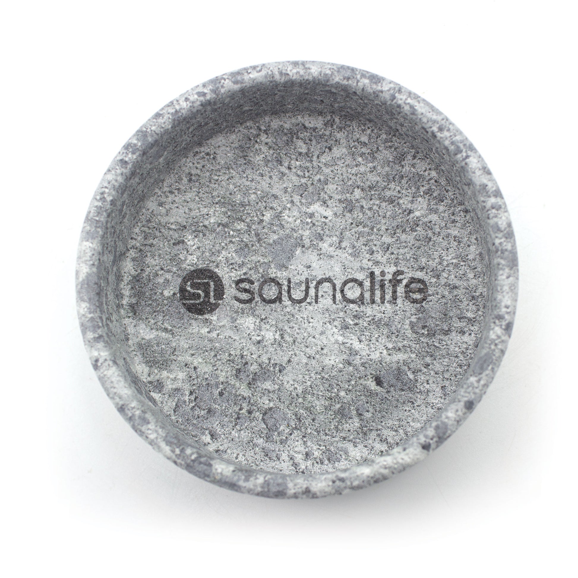 SaunaLife Coaster and Aroma Tray - Drink Holder and Scent Reservoir, Carved Soapstone