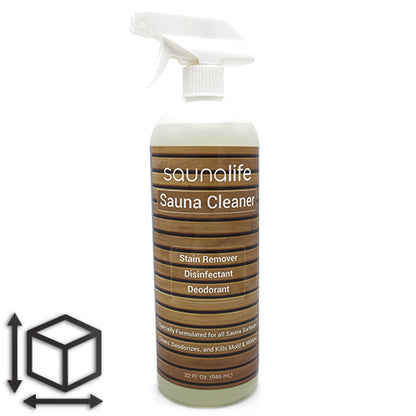 SaunaLife Sauna Cleaner - Wood Cleaning, Disinfectant, and Deodorizing Solution