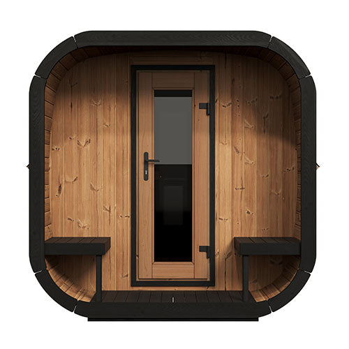 SaunaLife Model CL12GCP - Cube Luxury Series Outdoor Home Sauna Suite Kit, Up to 8 Persons — view 3