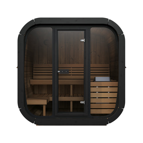 SaunaLife Model CL5G - Cube Luxury Series Outdoor Home Sauna Kit, Up to 4 Persons — view 3