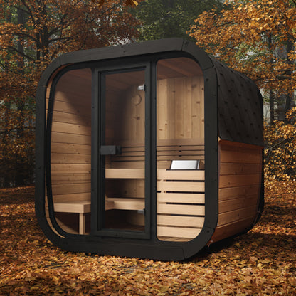 SaunaLife Model CL5G - Cube Luxury Series Outdoor Home Sauna Kit, Up to 4 Persons — view 2