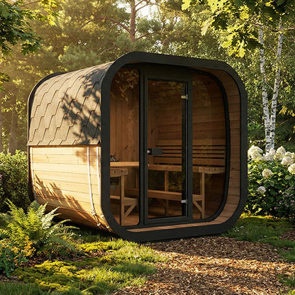 SaunaLife Model CL7G - Cube Luxury Series Outdoor Home Sauna Kit, Up to 6 Persons — view 2
