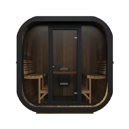 SaunaLife Model CL7G - Cube Luxury Series Outdoor Home Sauna Kit, Up to 6 Persons — view 3