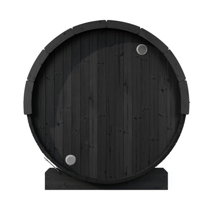 SaunaLife Model E6B black barrel sauna