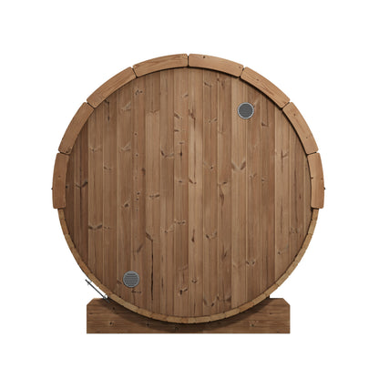 SaunaLife Ergo E7 Barrel Sauna - rear view