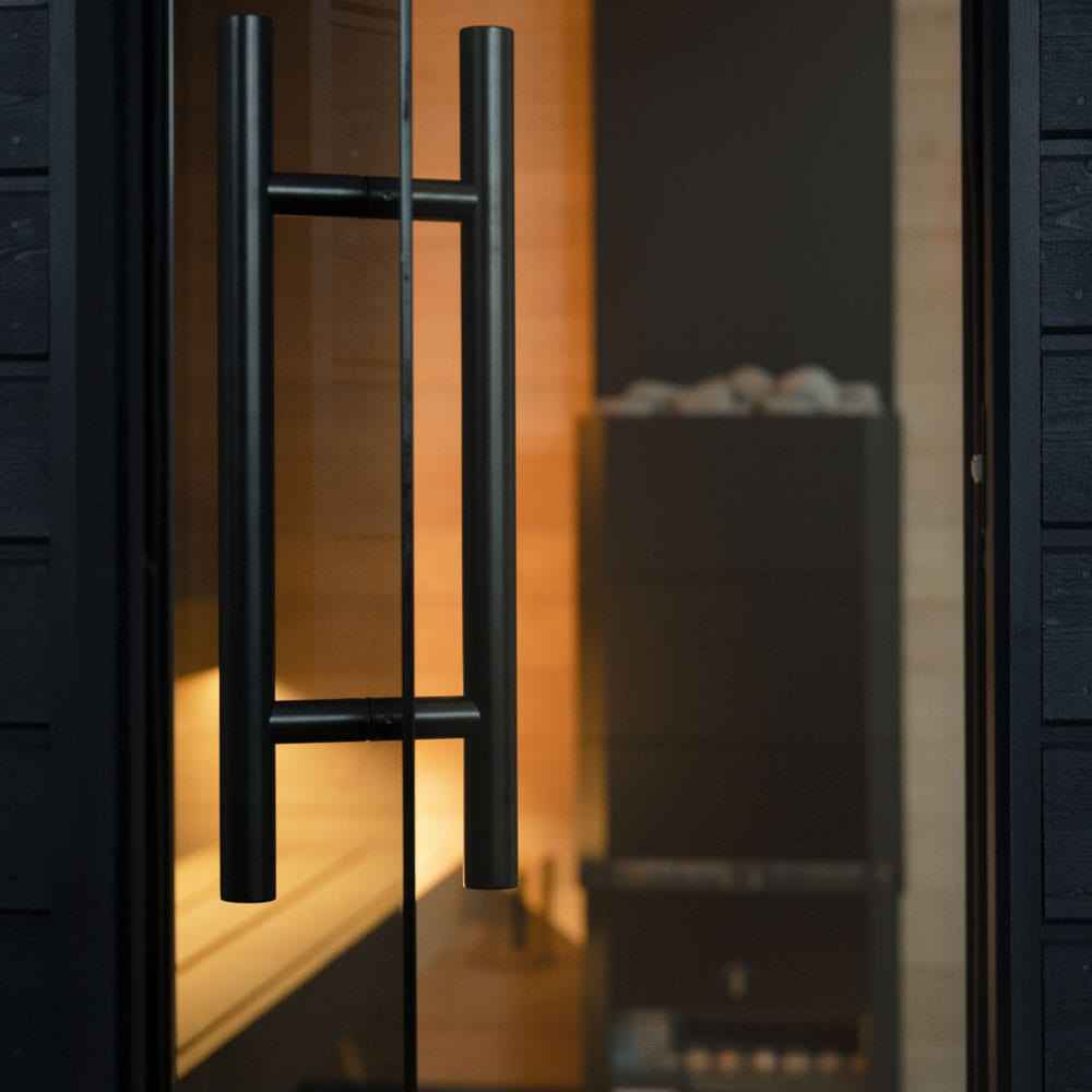 SaunaLife Garden-series Model G6 Pre-Assembled Outdoor Home Sauna - 5 Person Sauna