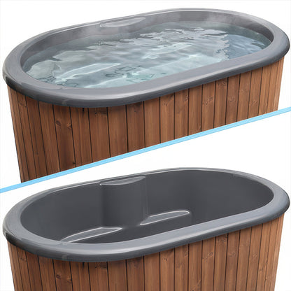SaunaLife Model S2N, 2-Person Cold/Hot Immersion Tub, Natural — view 4