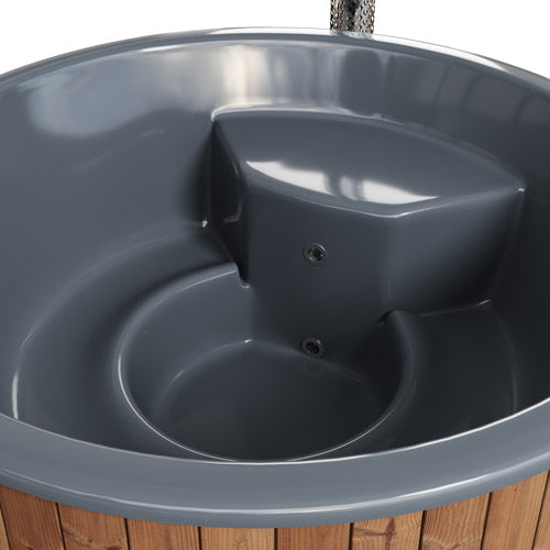 SaunaLife Model S6N - Soak Series Home Wood-Burning Hot Tub, Natural, Up to 7 Persons — view 3
