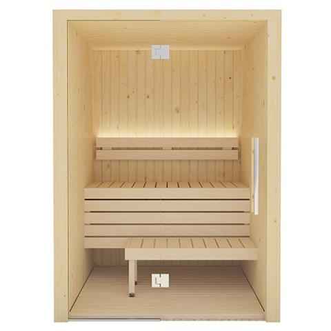 SaunaLife Xperience-Series Model X2 Indoor Sauna DIY Kit w/LED Light System - 1 to 2 Person Sauna