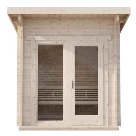 SaunaLife Garden-Series Model G4 Outdoor Home Sauna Kit - 6 Person Sauna