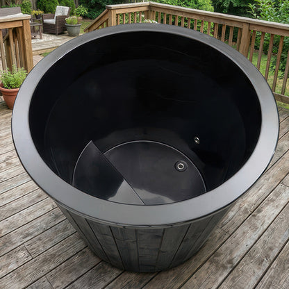 SaunaLife Model S1B 1-Person Cold/Hot Immersion Tub, Black — view 4