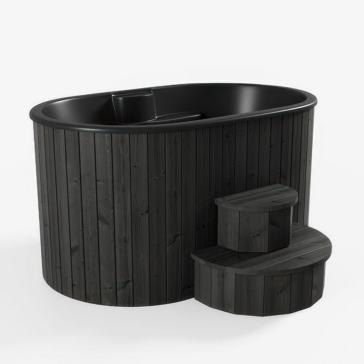 SaunaLife Model S2B, 2-Person Cold/Hot Immersion Tub, Black — view 2