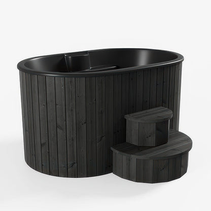 SaunaLife Model S2B, 2-Person Cold/Hot Immersion Tub, Black — view 2