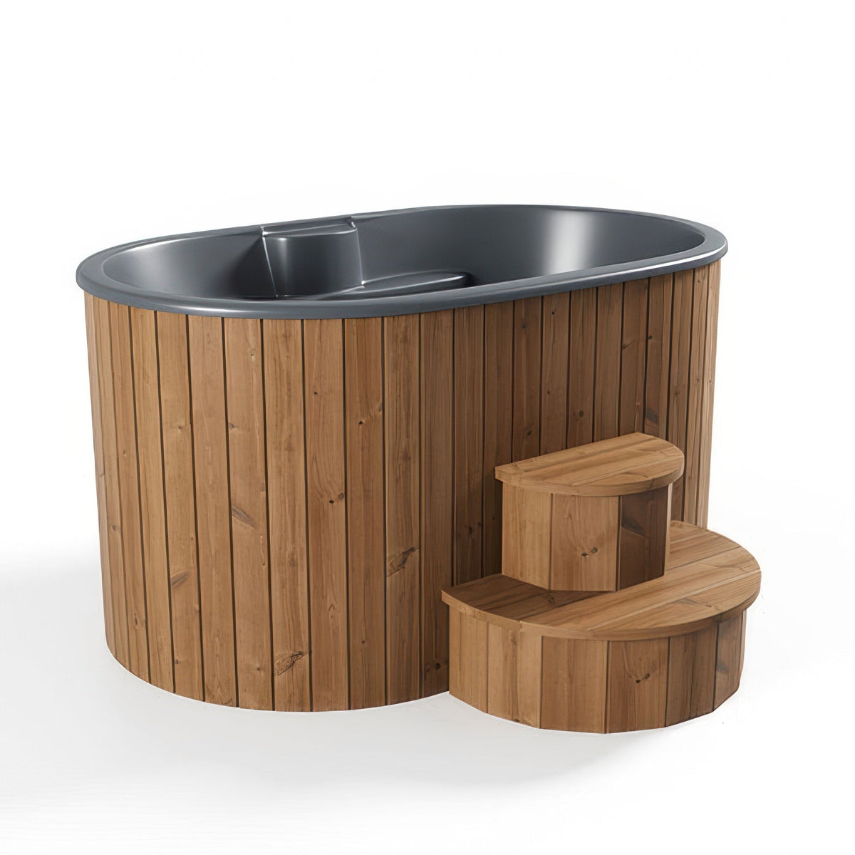 SaunaLife Model S2N, 2-Person Cold/Hot Immersion Tub, Natural — view 2
