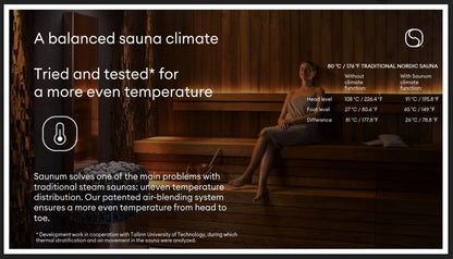 Saunum Air 5 Sauna Heater Package - Air Series, 5kW Sauna Heater Package — view 2