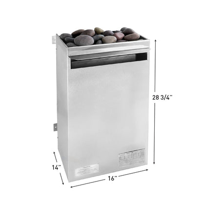 Scandia Electric Ultra Sauna Heater - Medium (6.0kW-9.0kW) — dimension diagram